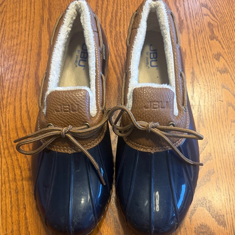 JBU Brown Slip-On Shoes with Cozy Lining